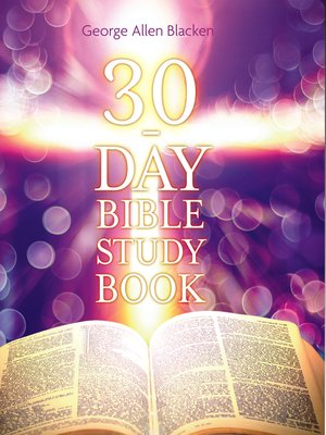 cover image of 30-Day Bible Study Book